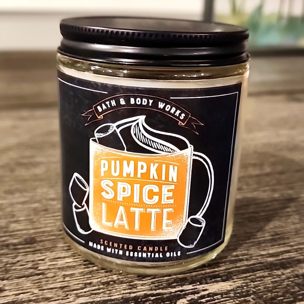 🌟NWT🌟 BBW Pumpkin Spice Latte Single Wick Candle 7oz